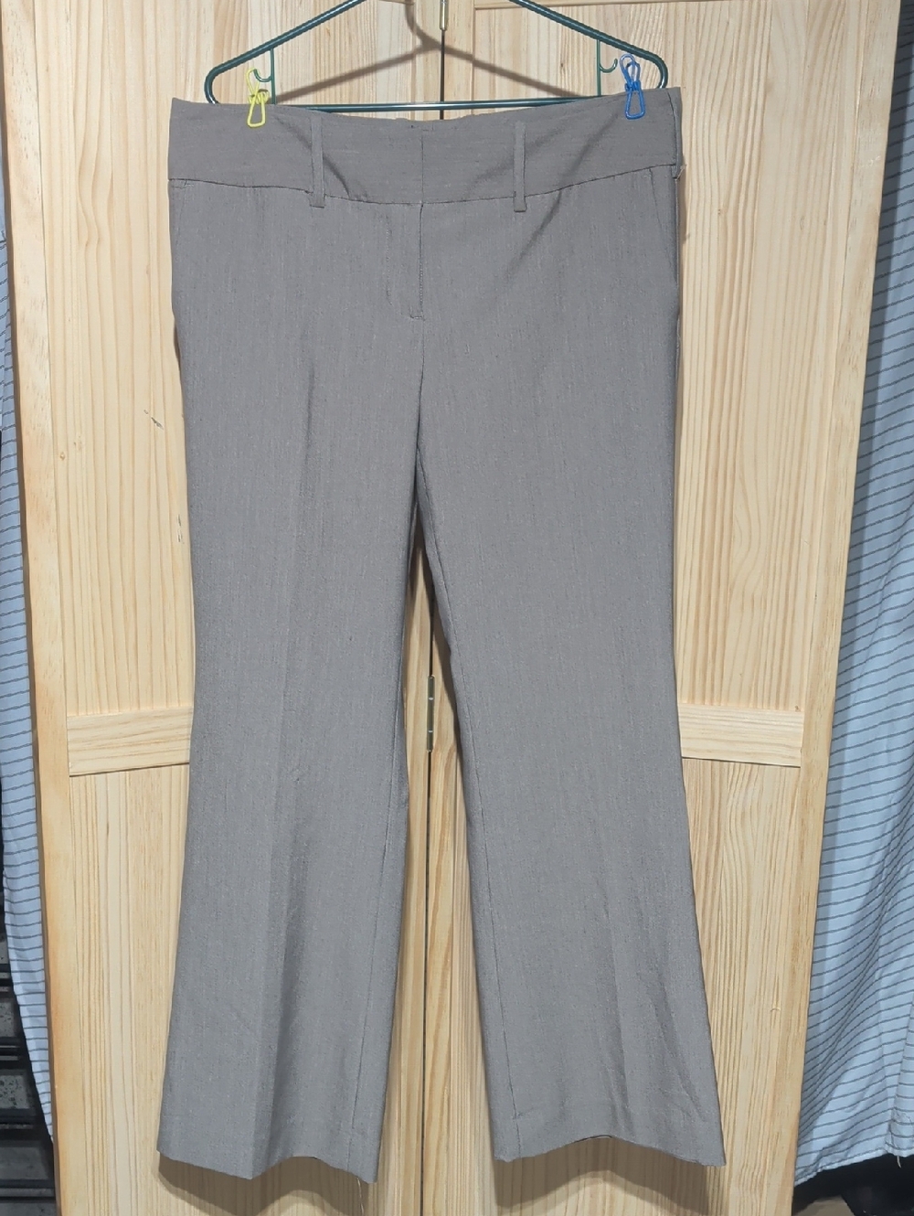 The Limited Taupe Straight-Leg Trousers